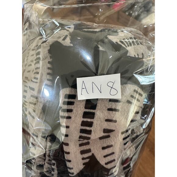 Anthropologie The Odells Sz L Black Printed Jogger Pants Womens Pull On Pants - Picture 8 of 8